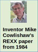 Mike Cowlishaw's Original 1984 Paper on REXX