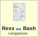 Rexx vs Bash Comparison Cheat Sheet